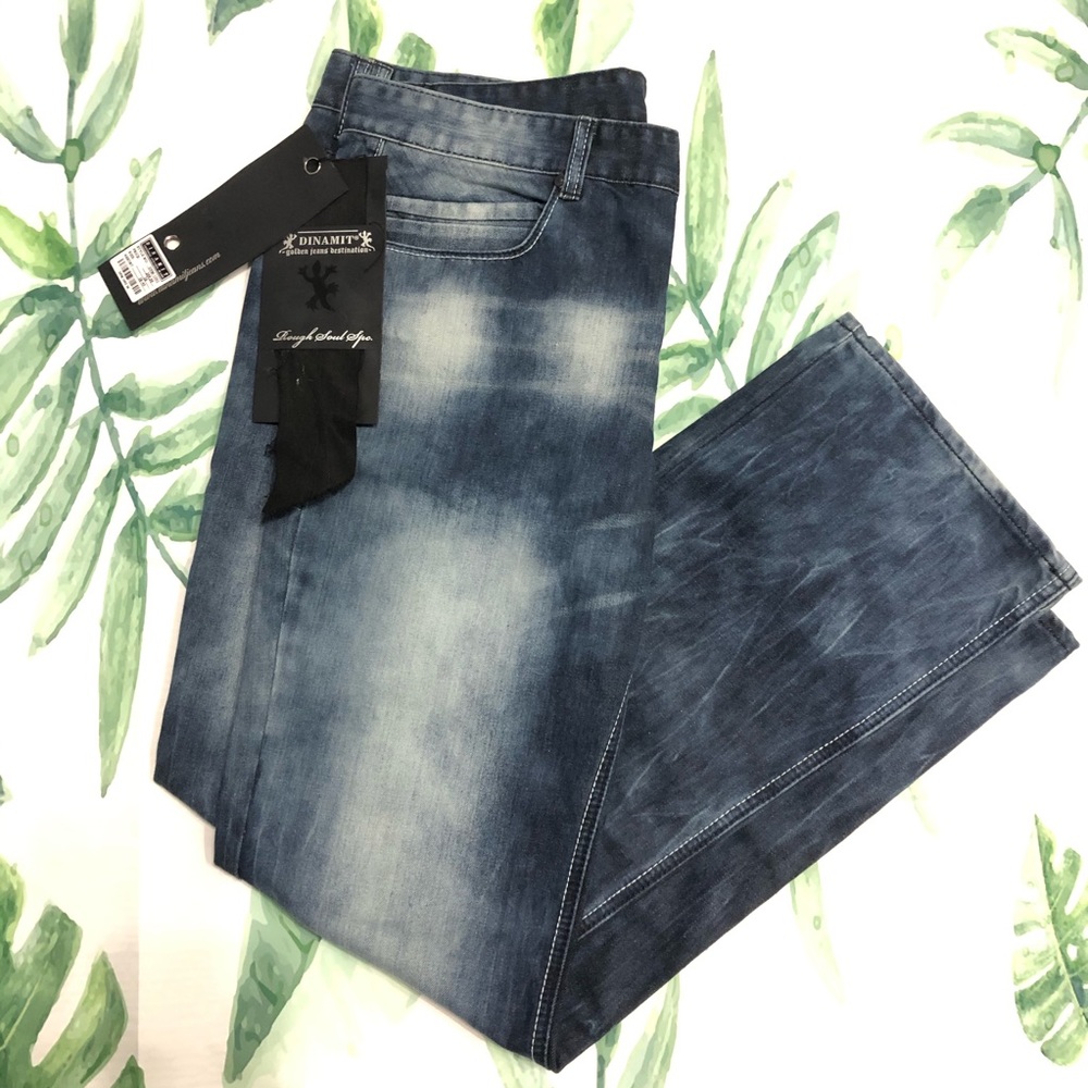 NWT Dinamit Men's Distressed Jeans Size 36 Waist